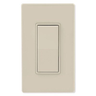 Leviton Decora Rocker 4-Way AC Quiet Switch, 15A, 120/277V, Light Almond